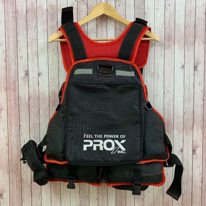 プロックス PROX PRODUCED BY PROX PX399 ライフジャケット フローティングゲームベスト 大人用 ブラック レッド フリー  メンズ - メルカリ