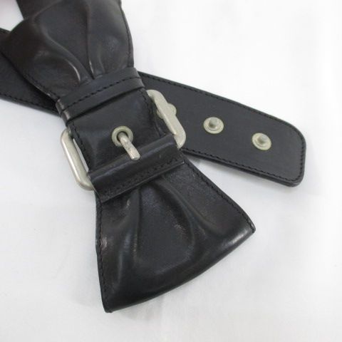希少 美品 モスキーノ マクドナルド レザー ベルト MOSCHINO イタリア モスキーノチープアンドシック MOSCHINO CHEAP AND CHIC ベルト
