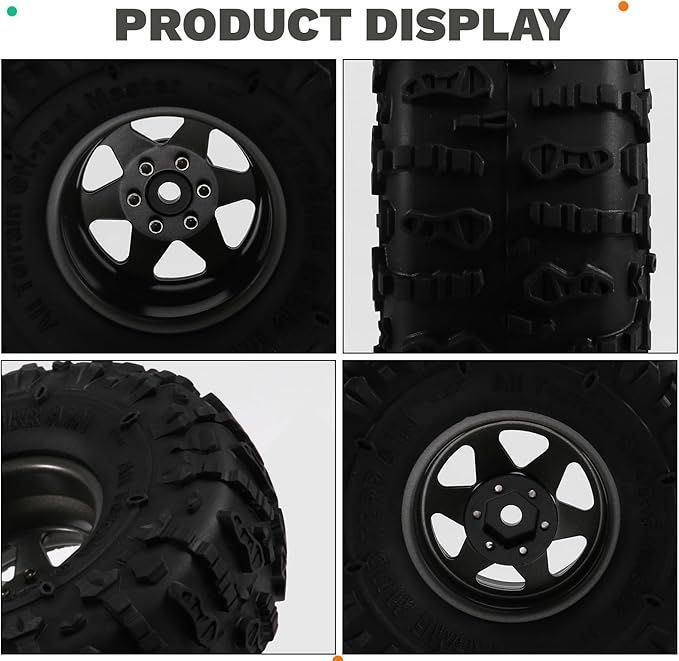 2.2インチ 合金 ビードロック ホイールリム RC 1:10 ロック クローラー