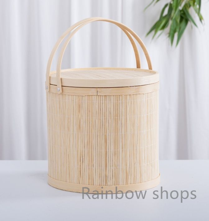 竹編細工籠 自然竹の編み上げ 茶籠 茶道具収納} 竹編細工籠 自然竹の編み上げ 茶籠 茶道具収納}