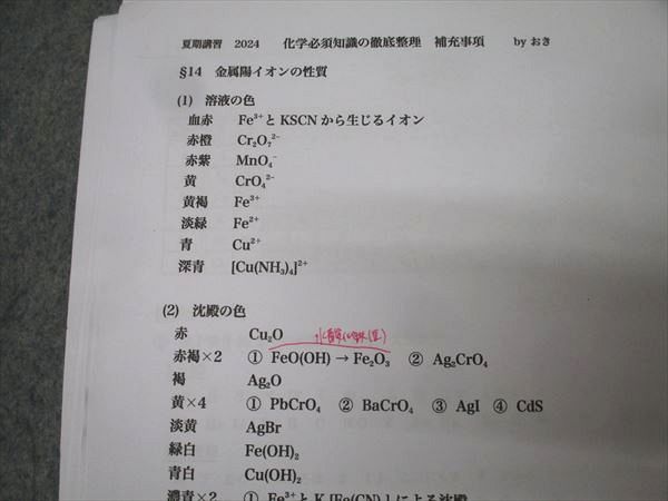 駿台 化学必須知識の徹底整理 テキスト 2024 沖暢夫 019m0D 駿台 化学必須知識の徹底整理 テキスト 2024 夏期 沖暢夫 021m0D