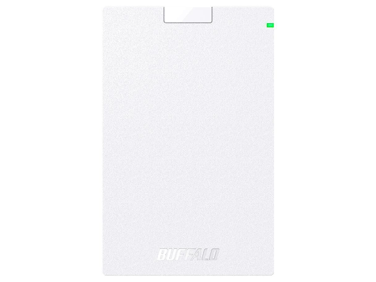 【新品・5営業日で発送】BUFFALO バッファロー USB3.2(Gen1)対応ポータブルHDD Type-Cケーブル付 1TB ホワイト(HD-PGAC1U3-WA)