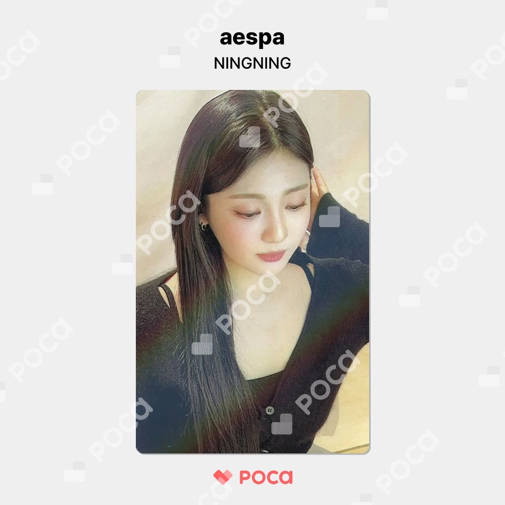 aespa ニンニン 中国 広州 ポップアップ パ－カ－特典 トレカ aespa ニンニン ポップアップ 特典トレカの通販 by よう's shop