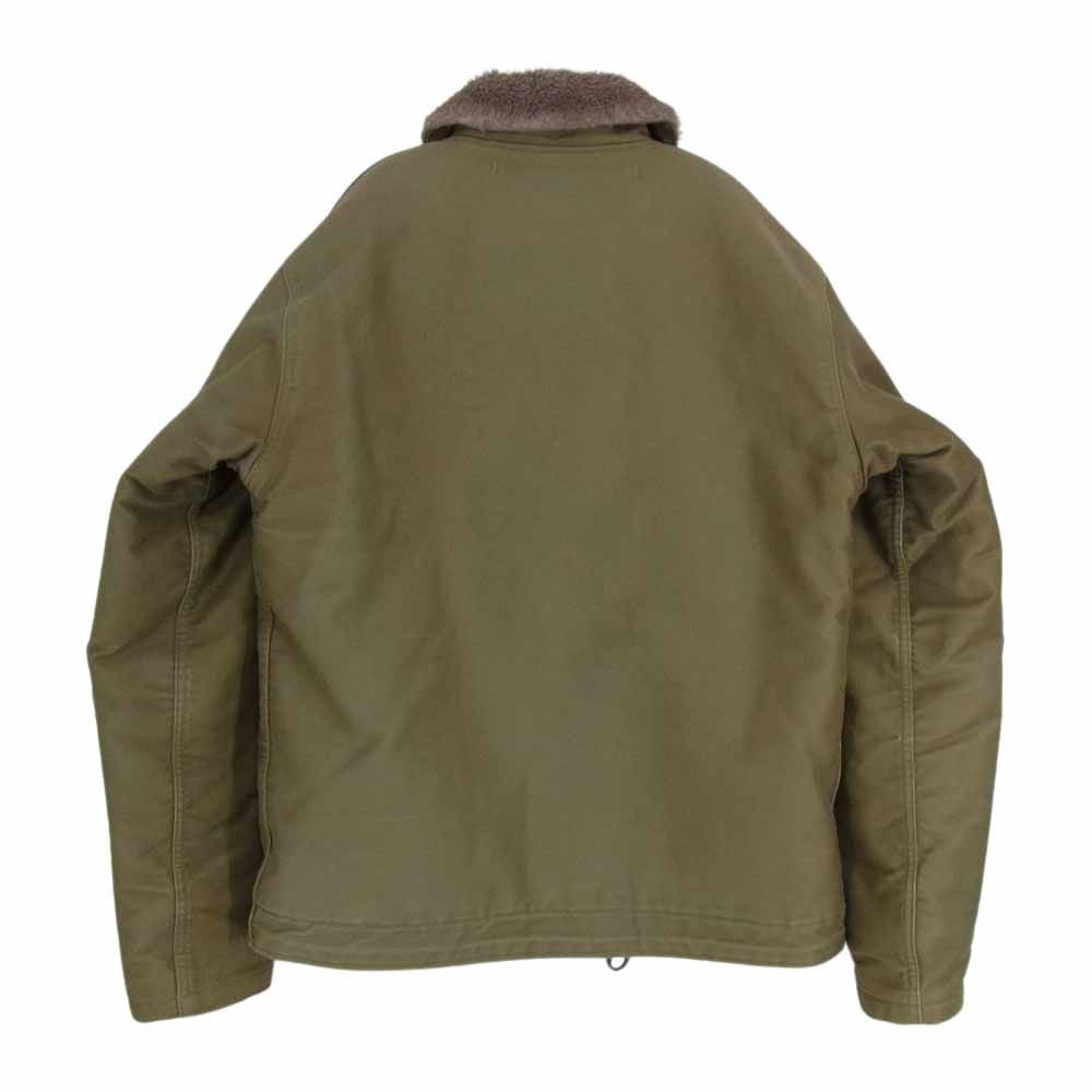 The REAL McCOY'S ザリアルマッコイズ ミリタリー　CONTRACT N5SX 1489 N-1 デッキ ジャケット カーキ系 34【中古】 The REAL McCOY'S ザリアルマッコイズ ミリタリー CONTRACT N5SX 1489