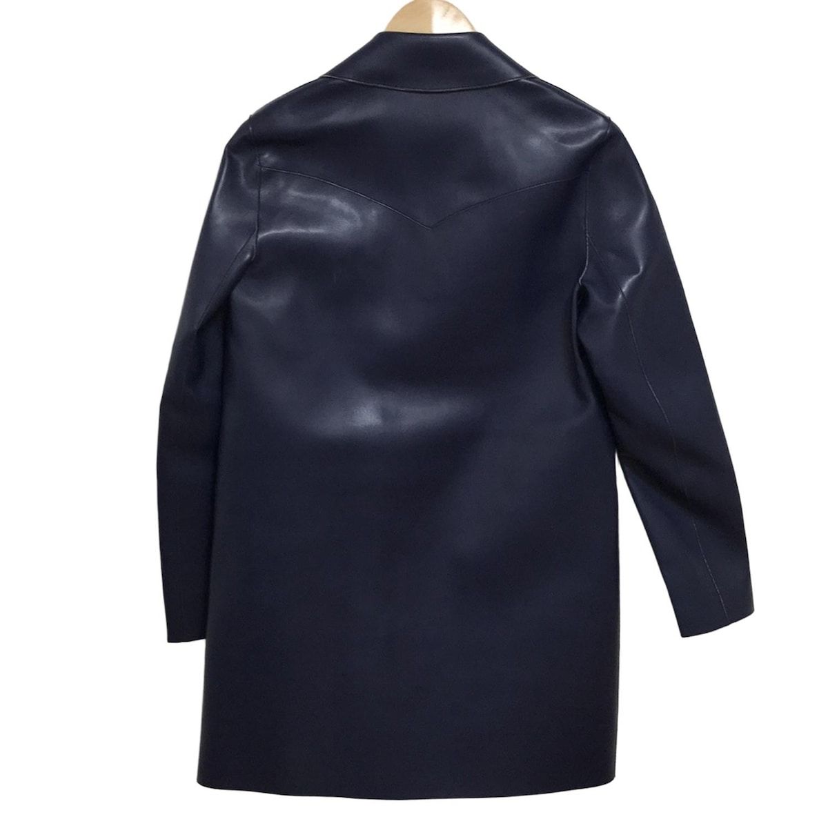 MSGM エムエスジィエム コート サイズ40 M レディース - ネイビー 長袖 フェイクレザー 春 WWW_NOITHATQUANGTHANH_NET