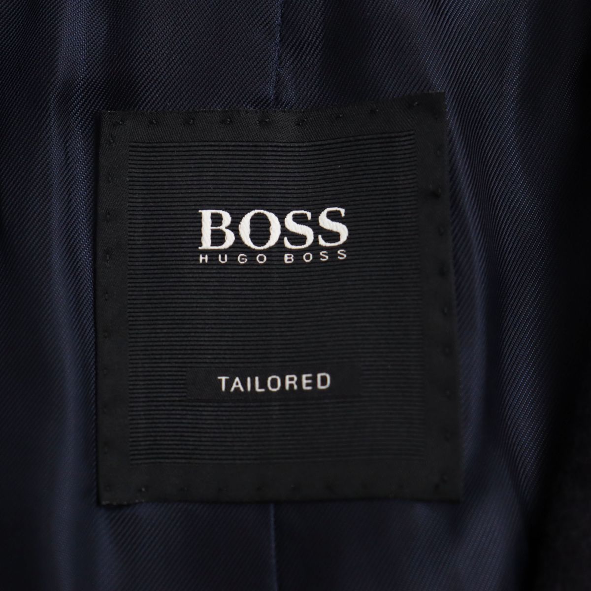 極美品○HUGO BOSS ヒューゴボス COLOMBO社製カシミヤ100％生地使用 チェスターコート/ロングコート ダークネイビー 48 正規品  メンズ - メルカリ