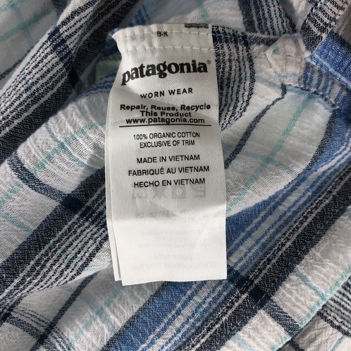 古着 パタゴニア Patagonia ORGANIC COTTON 楊柳クレープ 半袖