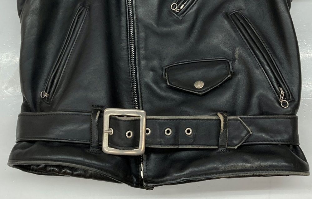 【美品】ショット ライダースジャケット ライナー付き 黒 ブラック 36 S schott ショット 652 USA製 ライナー付き レザー シングル