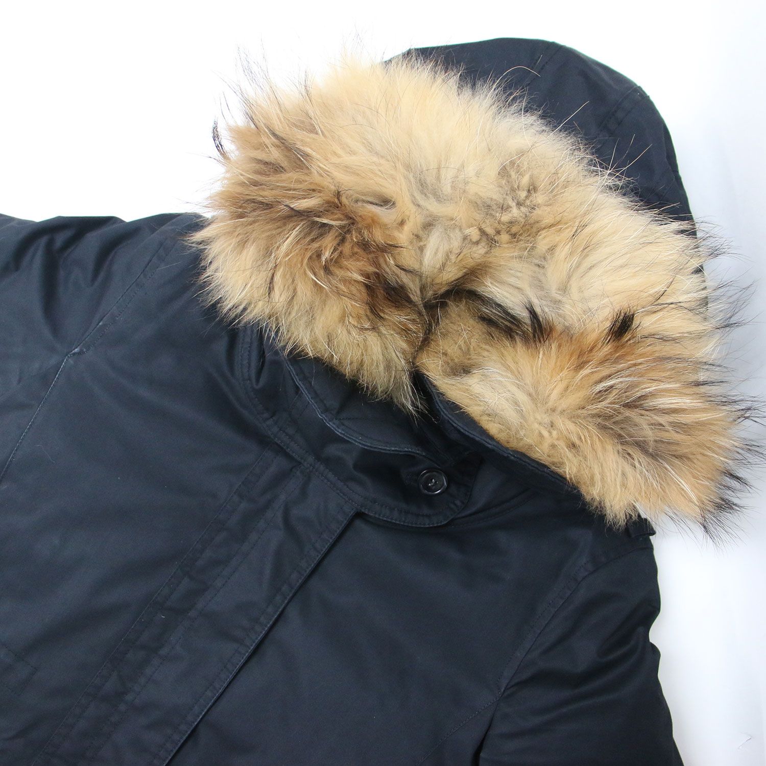 WoolRich ウールリッチ ジャケット ブラック 黒 サイズ:XS / 3WAY スカーレットパーカ / SCARLETT PARKA ダウンジャケット / ミディ丈 フード ファー コットン / アウター コート ブルゾン 上着【レディース】【中古】【K4345】 WoolRich ウールリッチ ジャケット ブラック 黒 サイズ:XS / 3WAY