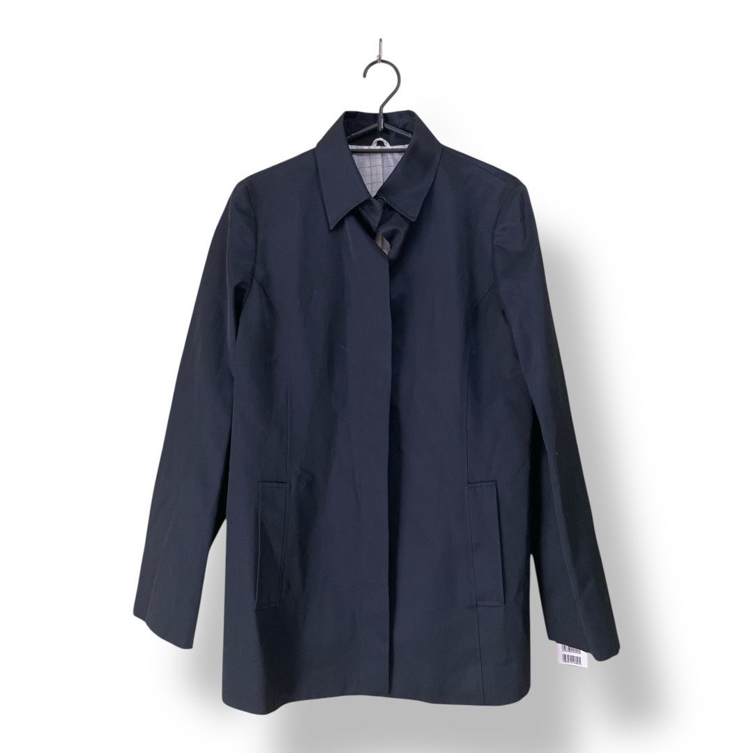 レナウン株式会社 ステン コート 黒色 サイズ記載なし メンズジャケット 汚れあり 管理M535