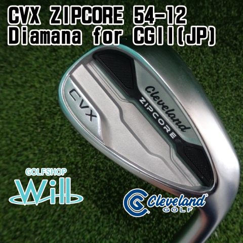 クリーブランド　cfxウェッジ　54° 中古】ウェッジ クリーブランド CVX ZIPCORE 54-12/Diamana for