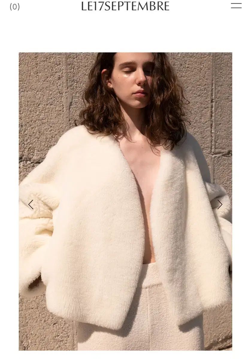 le17septembre SHEARLING JACKET in WOOL