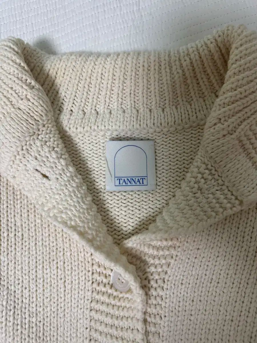 TANNAT Tannat ショート ニット ジャケット アイボリー GULLKHAN_COM