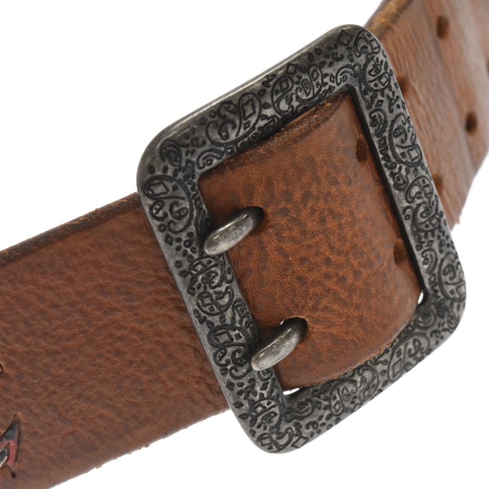 サーモン　HTC スタッズベルト　ブラウン 正規取扱店 HTC デッドストック #RF-ST Studs Narrow Belt