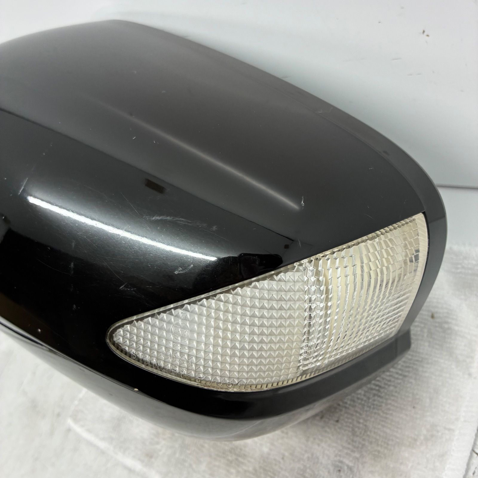 ホンダ GE6 GE7 GE8 フィット FIT ドアミラー サイドミラー 左側 助手席側 L 9ピン 9P ウィンカー付 黒 ブラック NH731P P71592