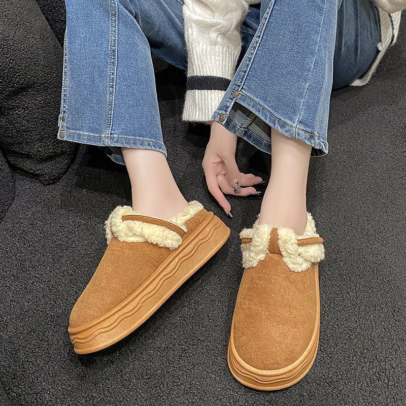 ほぼ未使用】TORY BURCH ふわふわファー モカシン ムートンシューズ