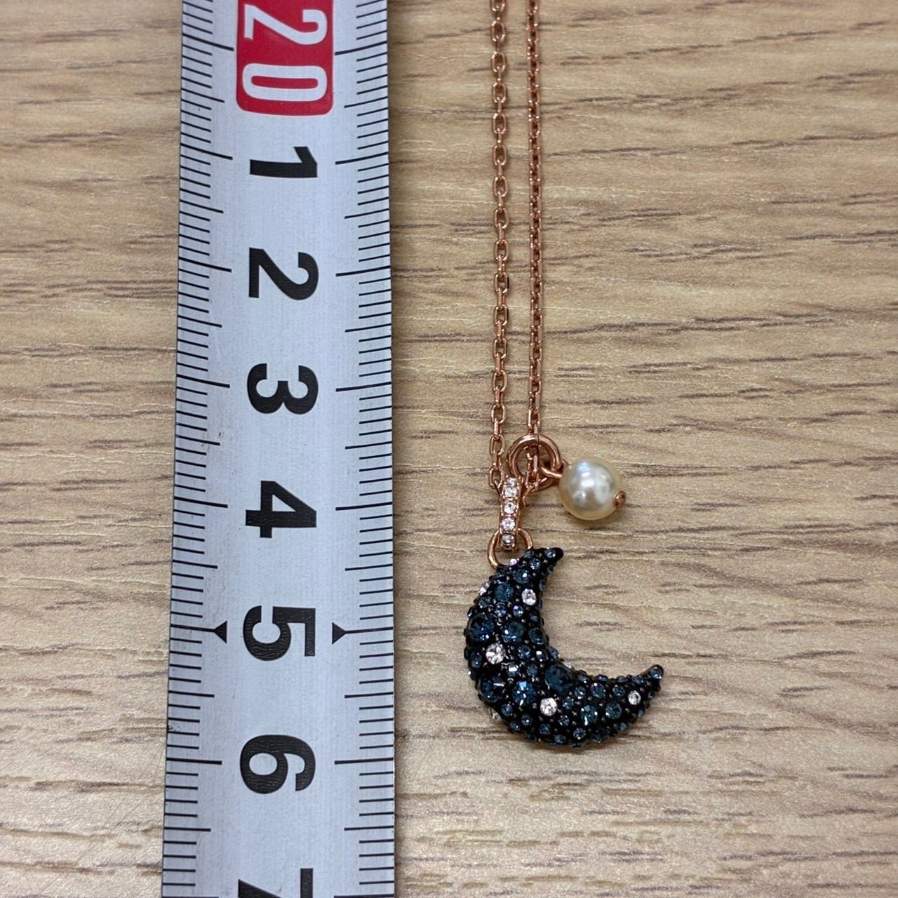 SWAROVSKI/正規品・関税・配送込/ Sublima Luna ネックレス Swarovski Sublima Choker, Moon, Clear, Rhodium Finished