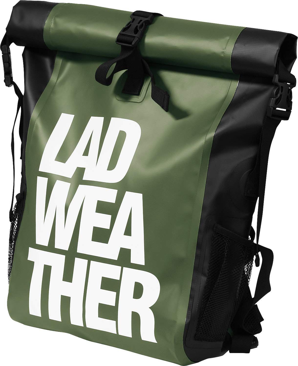 新生活応援SALEカーキ/ホワイト [ラドウェザー] 防水バッグ 完全防水 リュック 防水 25L メンズ スポーツバッグ
