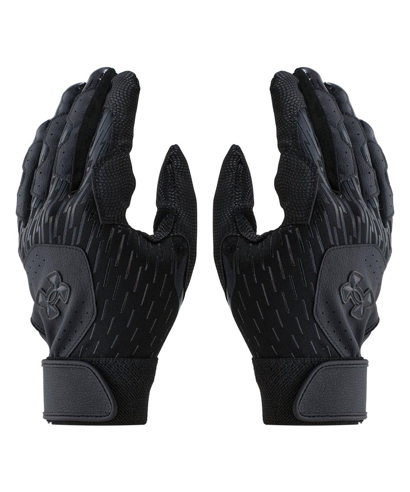 UA Clean Up Batting Gloves Non Color Black / / XL