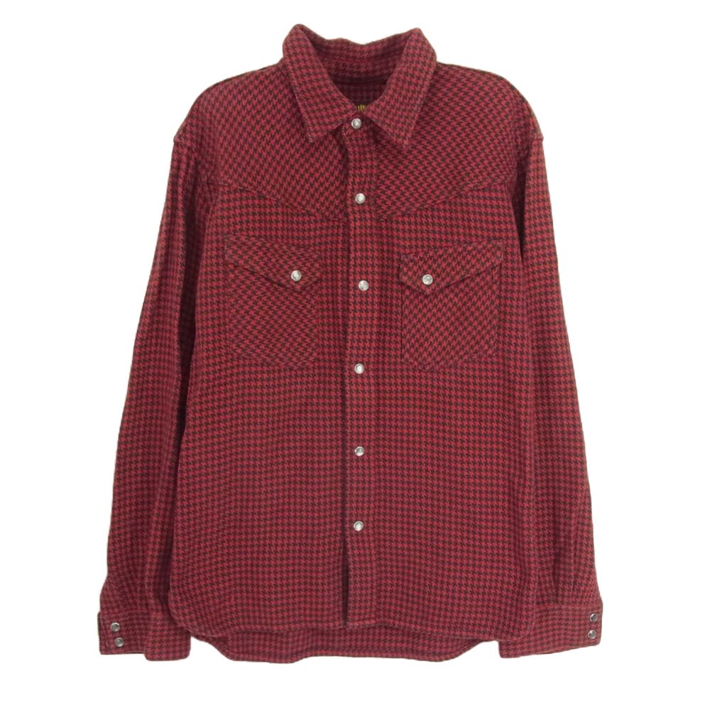 THE FLAT HEAD ザフラットヘッド 千鳥柄 ヘビー ネル ウエスタン