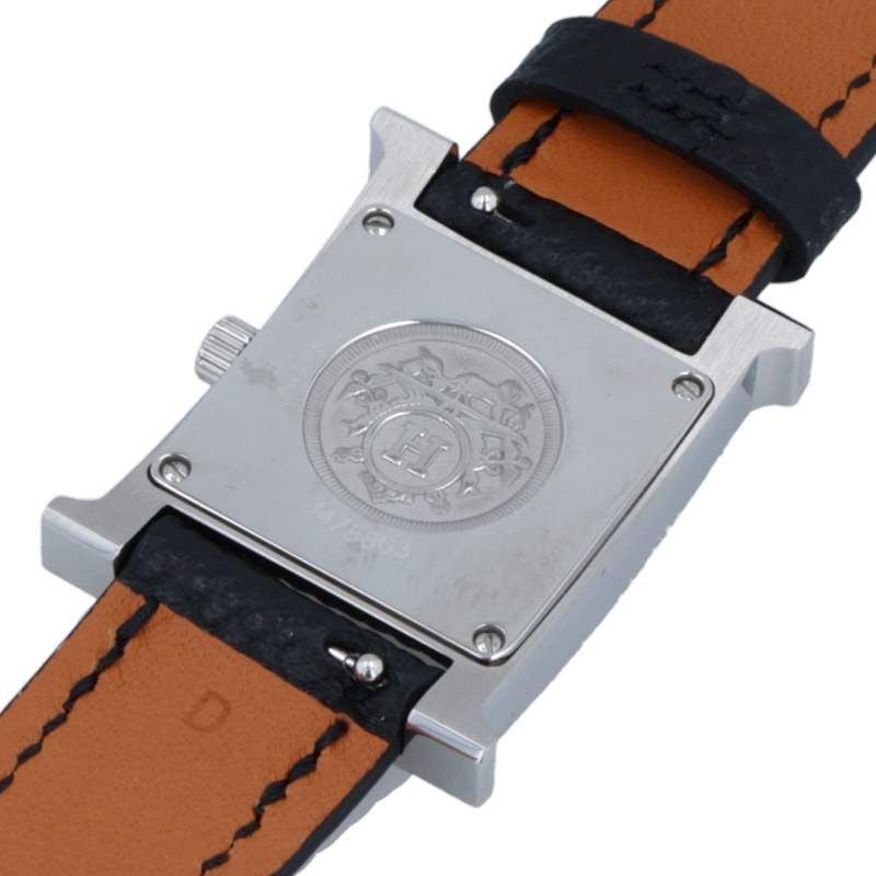 エルメス HH1.201 Hウォッチ D刻印 クォーツ腕時計 メンズ HERMES