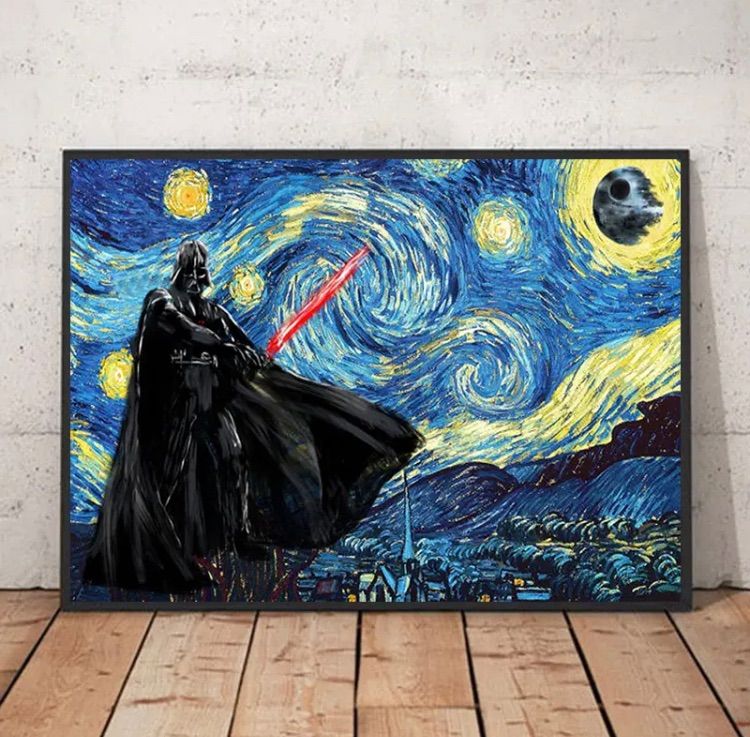 522A4 ダース・ベイダー スターウォーズ ポスター ゴッホ