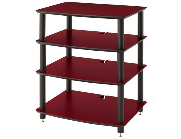 HF04DB 棚板ダークチェリー支柱ブラック HF04シリーズ オーディオラック 支柱長変更可 Sound Magic サウンドマジック