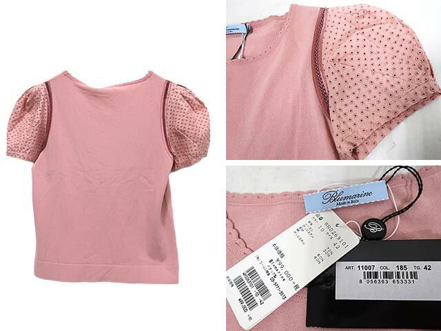 未使用】【新古品】Blumarine ブルマリン トップス レディース 半袖
