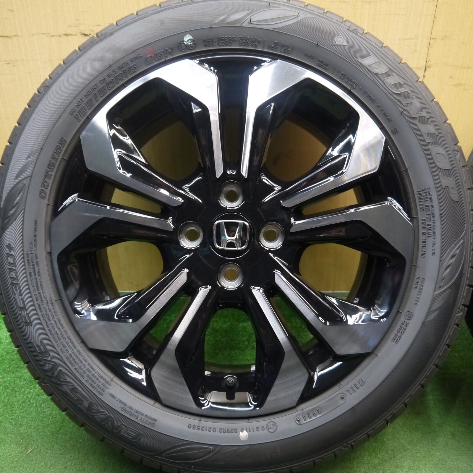 新車外し 24年 ホンダ フィット クロスター 純正 185 60R16 ダンロップ エナセーブ EC300 16インチ PCD100 4H 5093002Hノ