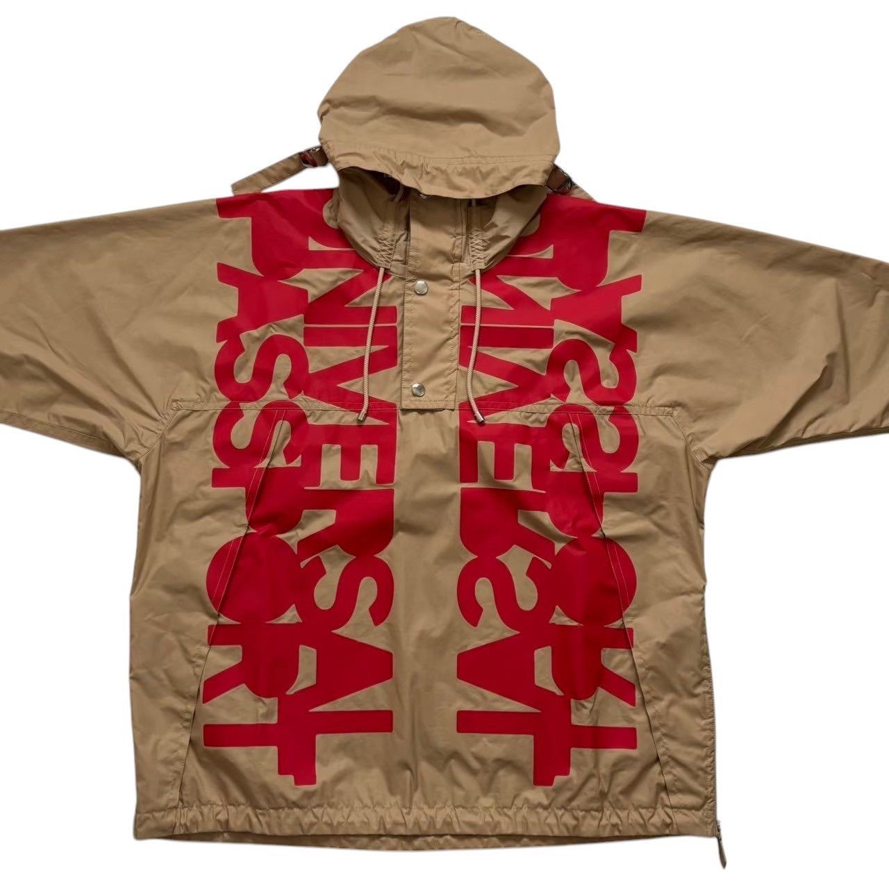 【BURBERRY/バーバリー】 8051865 ユニバーサル ハーフジップ    ブルゾン コットン/ナイロン ベージュ/レッド メンズ【中古】【真子質店】【GD】【DSMo】 BURBERRY（バーバリー） 最終特価品BURBERRY/バーバリー 8051865