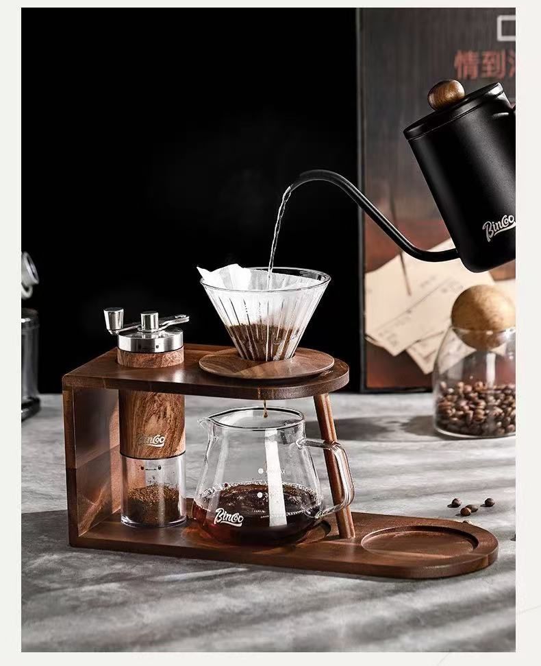 コーヒーマシンハンドドリップコーヒーポットセットコーヒー豆ミル家庭用コーヒーマシンハンドドリップコーヒー器具セット