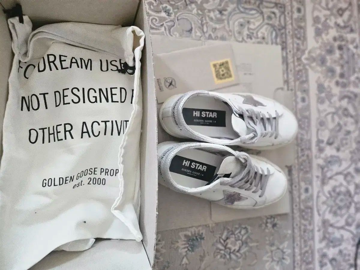 GOLDEN GOOSE ゴールデングース ハイスター スニーカー 白 シルバータップ gwfoo118 fooo329