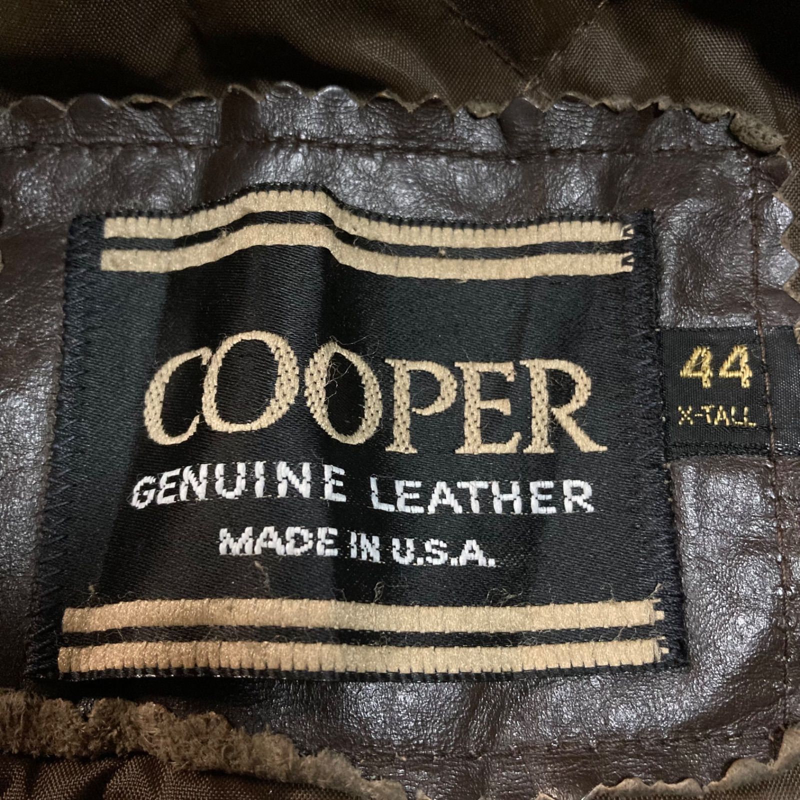 COOPER ブラウン本革レザージャケット COOPER クーパー LeatherJacket レザージャケット SingleRiders