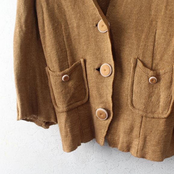 mina perhonen ミナペルホネン nostalgia リネン ニットジャケット 36  