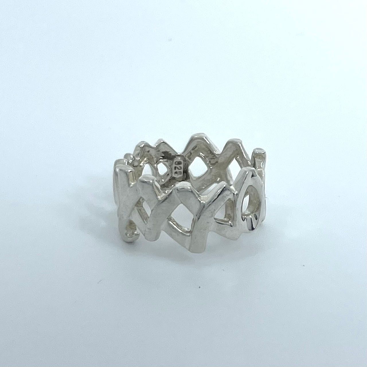ティファニー♡シルバーリング♡ラブ＆キス　9号 美品 TIFFANY & Co. ティファニー ラブアンドキス リング 9号