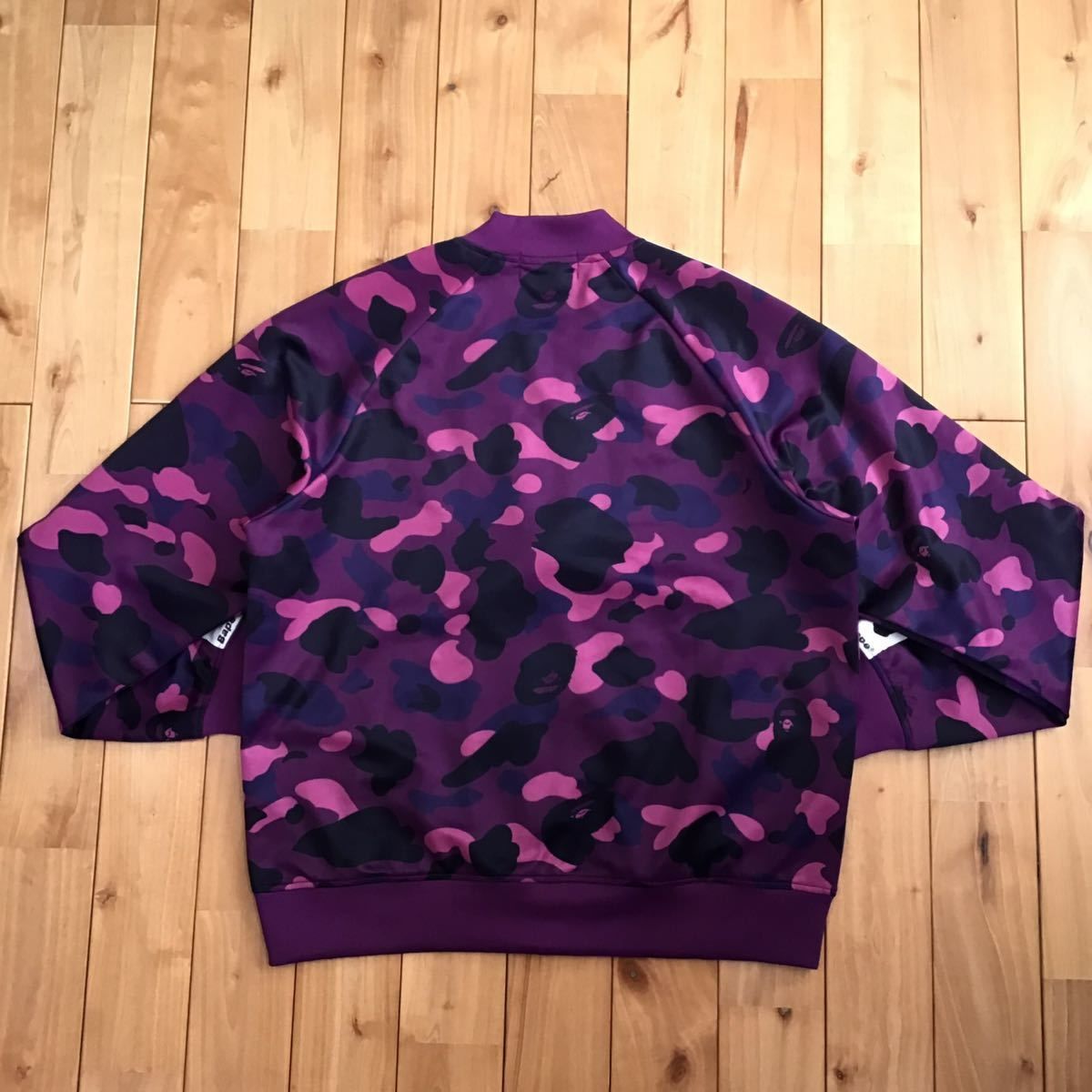 Purple camo JERSEY track jacket Mサイズ a bathing ape BAPE