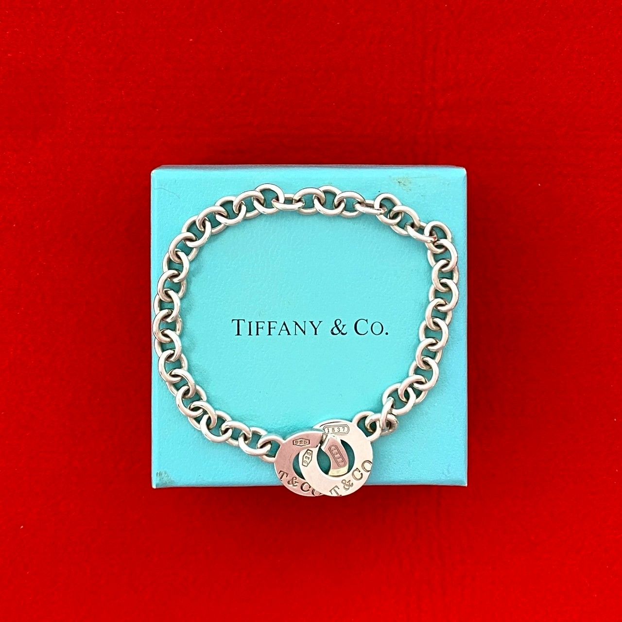 極 極美品 ティファニー 1837 シルバー バングル ブレスレット U04581