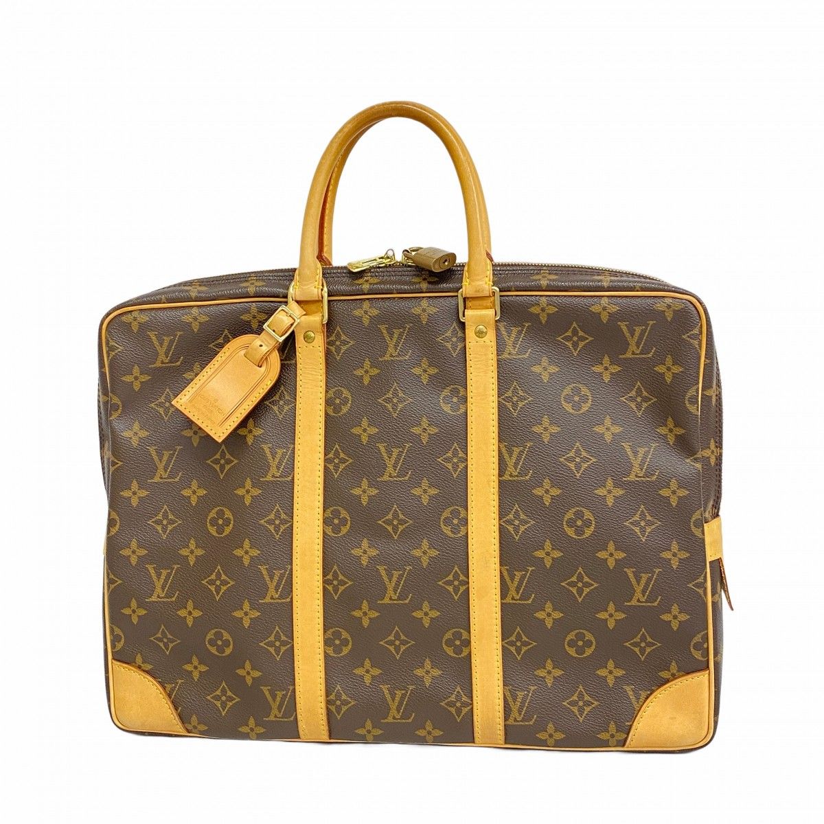 5ce5531】ルイヴィトン ビジネスバッグ モノグラム ポルトドキュマン  