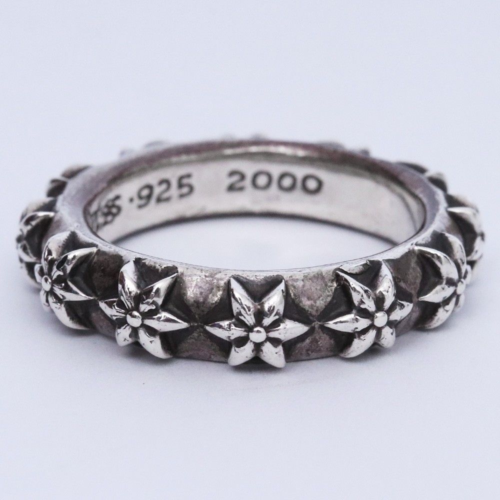 24号 CHROME HEARTS スターバンド リング シルバー