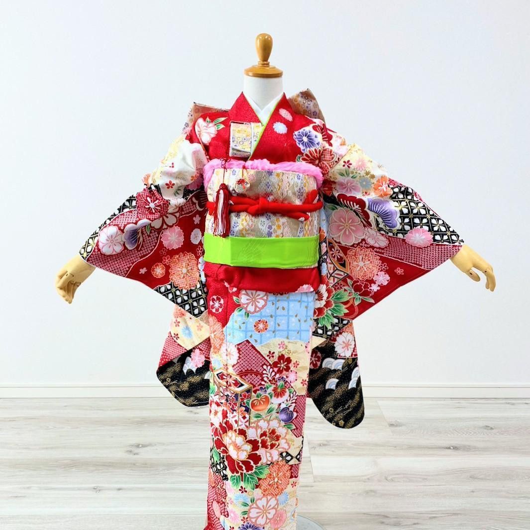 七五三　7歳　着物　セット　女の子 *c36 七五三 着物 7歳 ブランド 四つ身着物セット Shikibu Roman 式部浪漫