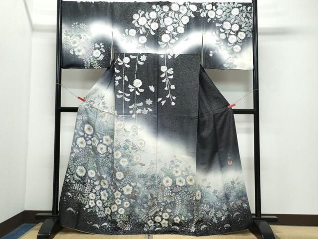 平和屋着物□訪問着 辻が花 絞り 正絹 逸品 CAAV4231in