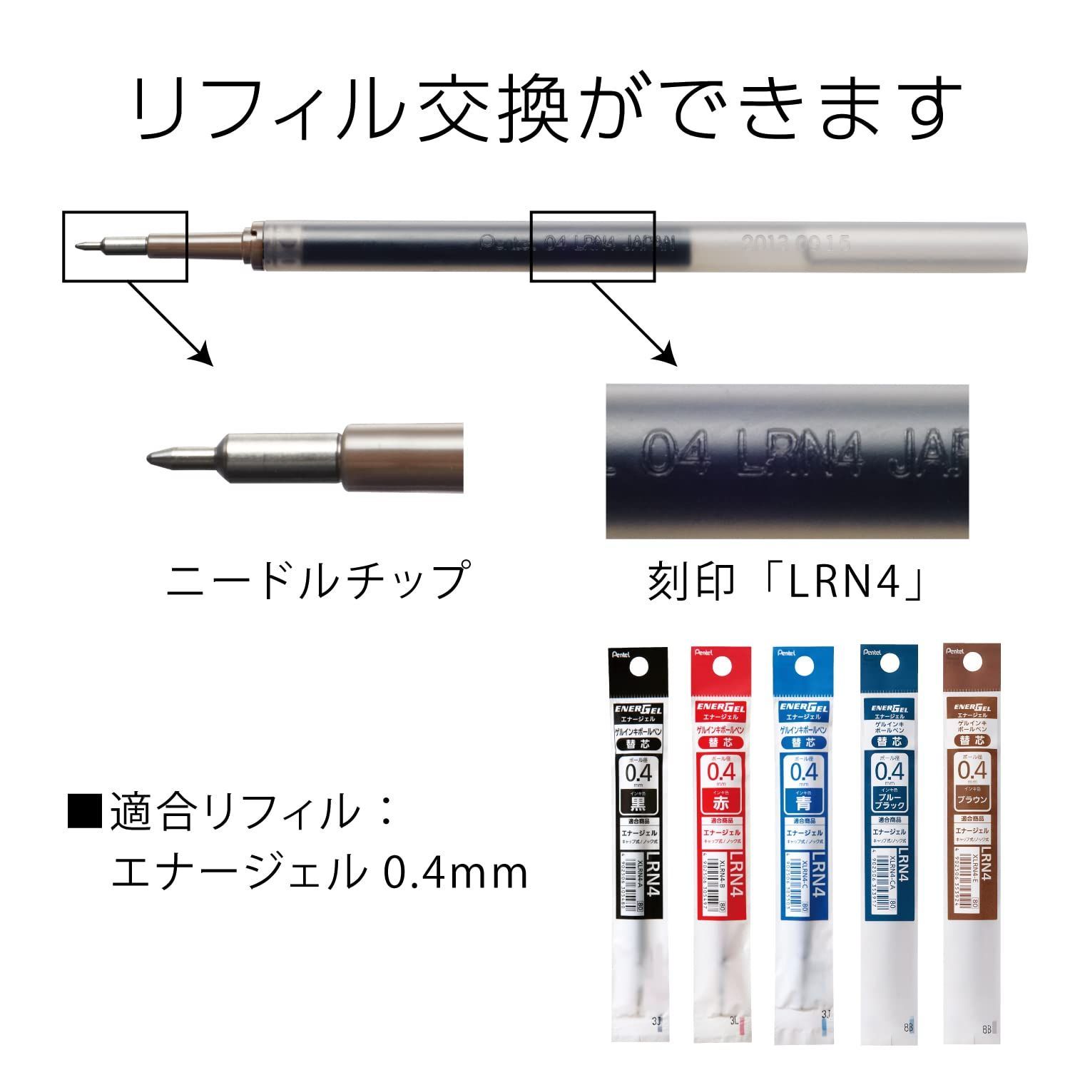 ぺんてる ゲルインキボールペン エナージェルS 0.3mm 青 10本 BLN123-C