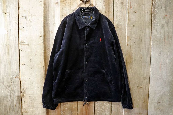Polo by Ralph Lauren ブラックコーデュロイジャケット L Polo Ralph Lauren USA製 ブラックコーデュロイジャケット が