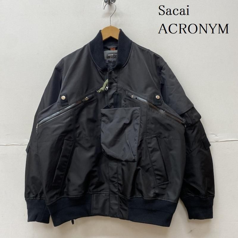 Sacai サカイ ジャケット、上着 ジャンパー、ブルゾン ACRONYM 22SS 22-02762M BOMBER JACKET MA-1  ドッキング ボンバー ジャケット - メルカリ