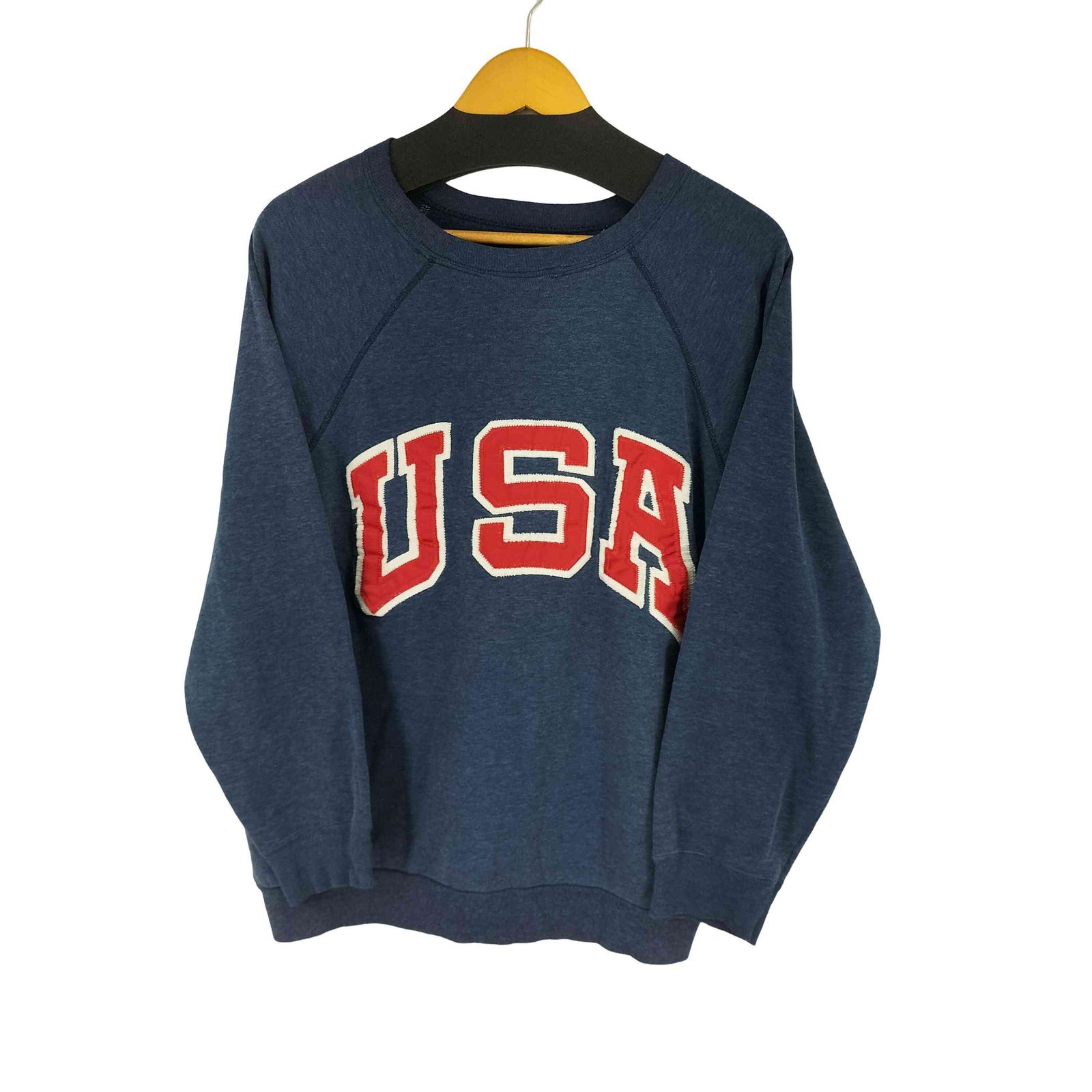 ユーズドフルギ USED古着 80~90s USAワッペン ラグランスウェット メンズ 表記無 