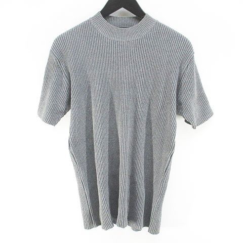 COMME CA COLLECTION コムサ グレー ハイネック 半袖セーター コムサコレクション COMME CA COLLECTION 半袖 ニット セーター