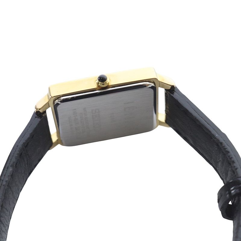 セイコー SEIKO IENA コラボレーションウォッチ 角型 クォーツ 黒