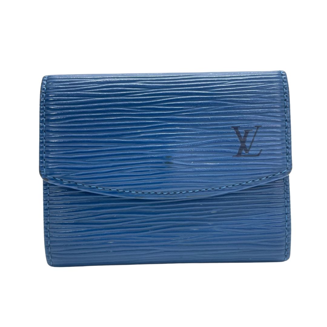 1073 LOUIS VUITTON ルイヴィトン エピ ブルー コインケース 小銭入れ ラドロー