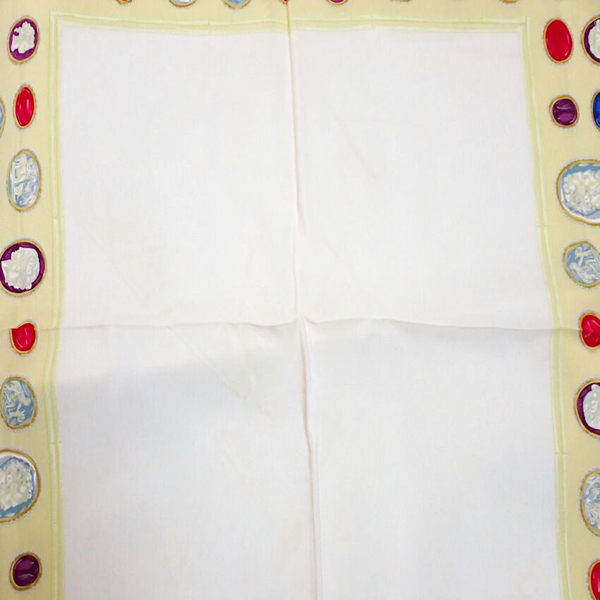 CHANEL/シャネル カメオ柄 スカーフ//b52-1 - メルカリ 