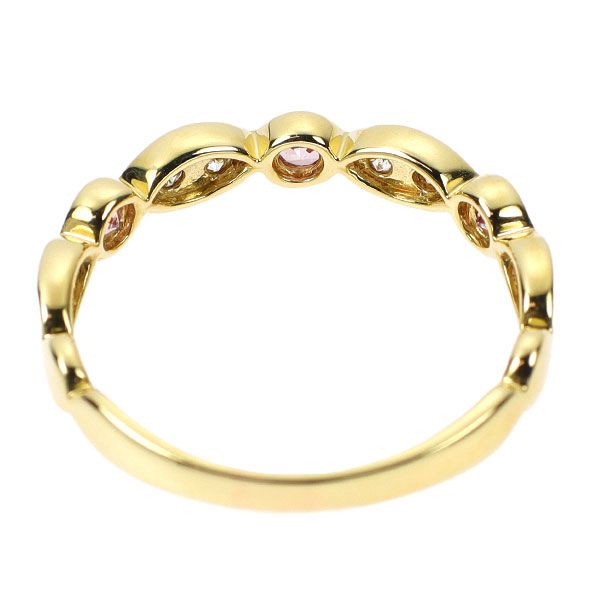K18YG ピンクサファイア ダイヤモンド リング 0.25ct D0.26ct - メルカリ 